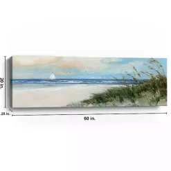 Oak Island Sunrise Canvas Art Print, 60x20 in.