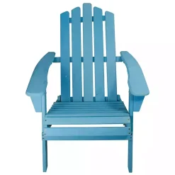 Ocean Blue Outdoor Folding Adirondack Chair