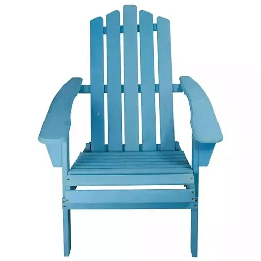 Ocean Blue Outdoor Folding Adirondack Chair