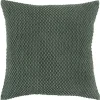 Olive Green Woven Nubby Pillow
