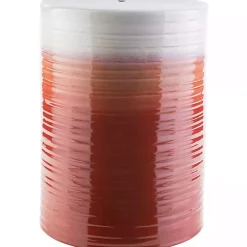 Ombre Red Ripple Accent Table