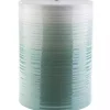 Ombre Turquoise Ripple Accent Table