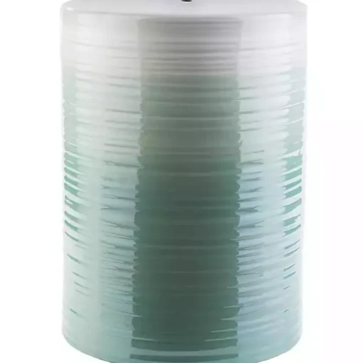 Ombre Turquoise Ripple Accent Table