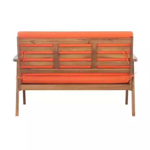 Orange 4-pc. Acacia Wood Outdoor Living Set