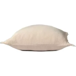 Peach Gauze Organic Fringe Throw Pillow