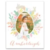 Personalized Photo Egg Wreath Canvas Print