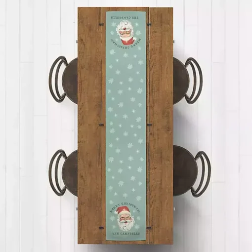 Personalized Retro Santa Table Runner, 90 in.