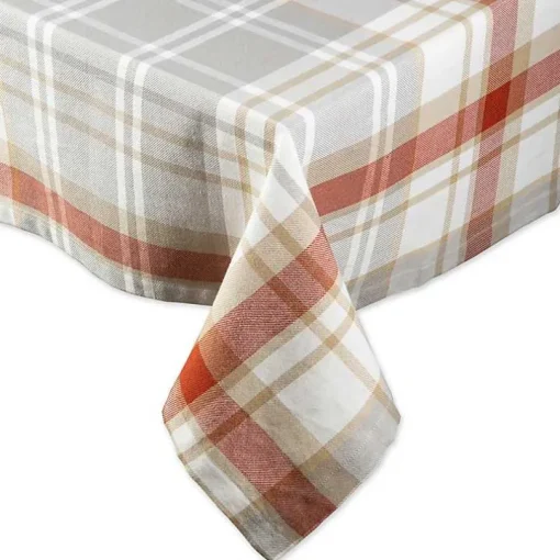 Picnic Plaid Cotton Tablecloth, 120 in.