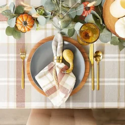 Picnic Plaid Cotton Tablecloth, 120 in.