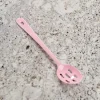 Pink Enamel Stainless Steel Slotted Spoon