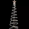 Pre-Lit Clear White Spiral Tree, 4 ft.
