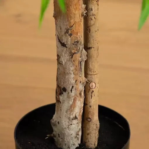 Real Touch Willow Tree in Black Planter, 4 ft.