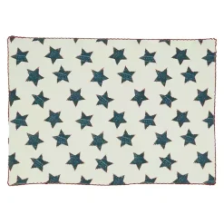 Red and Blue Star Placemats, Set of 4