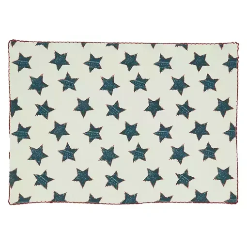 Red and Blue Star Placemats, Set of 4