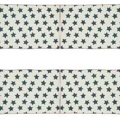 Red and Blue Star Placemats, Set of 4