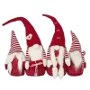 Red and White Plush Gnome Decoration