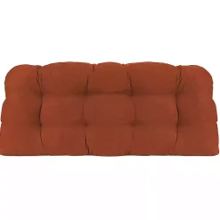 Red French Edge 3-pc. Outdoor Wicker Cushion Set