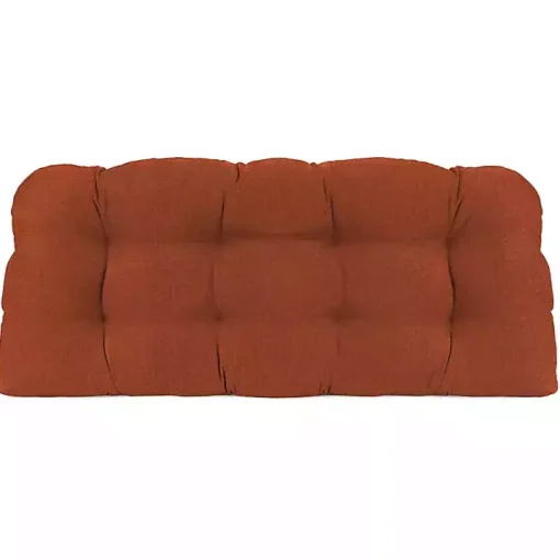 Red French Edge 3-pc. Outdoor Wicker Cushion Set