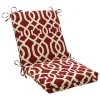 Red New Geometric Outdoor Chair Cushion