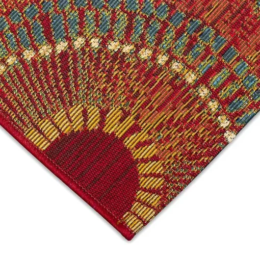 Red Spheres Indoor/Outdoor Runner, 1x4