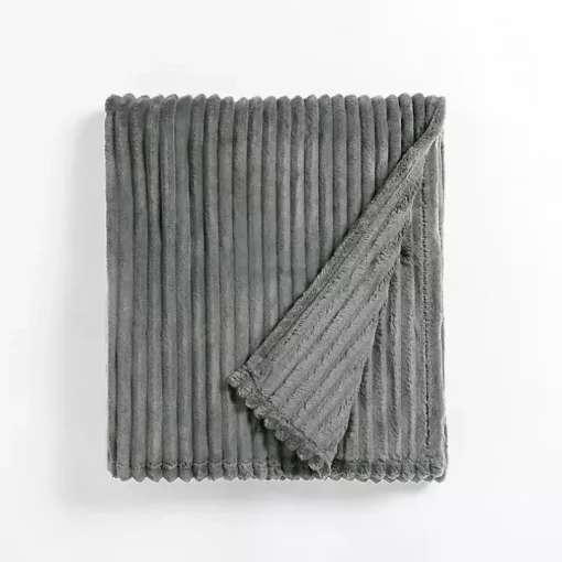 Sage Velvet Corduroy Throw