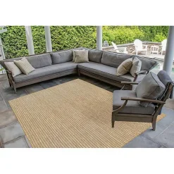 Sand Intertwine Santal Indoor/Outdoor Rug, 6x9