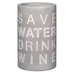 Save Water Drink Wine Concrete Wine Bottle Cooler