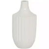 Slender Curtain Ribbed Vase, 13 in.
