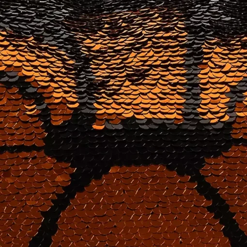 Sparkle Sequin Jack O Lantern Pillow