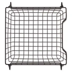 Stackable Black Wire Kitchen Basket, 8 in.