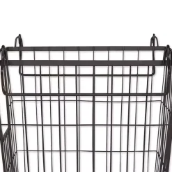 Stackable Black Wire Kitchen Basket, 8 in.