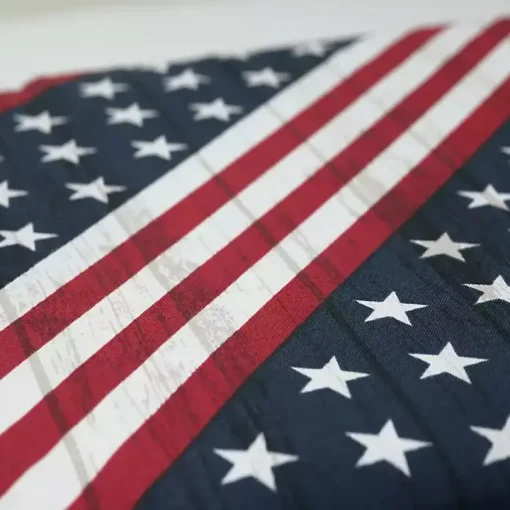 Stars & Stripes Tufted Outdoor Bench Cushion