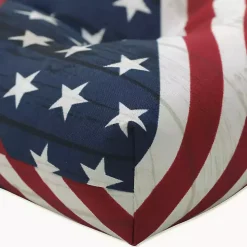 Stars & Stripes Tufted Outdoor Bench Cushion