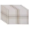 Stone Farmhouse Plaid Placemats, Set of 6