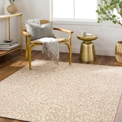 Tan Amur Outdoor Rug, 5x7