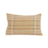 Tan Woven Geo Diamond Indoor/Outdoor Pillow