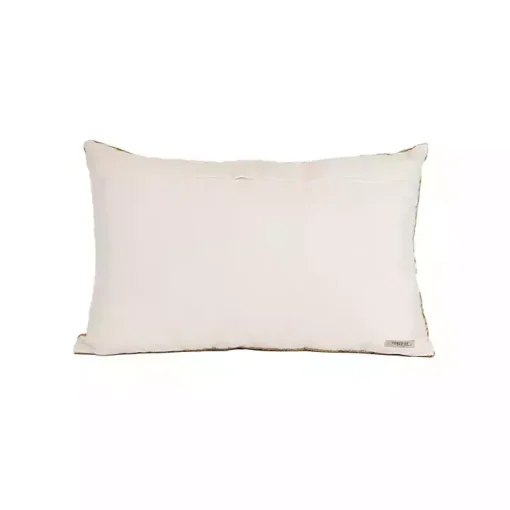 Tan Woven Geo Diamond Indoor/Outdoor Pillow