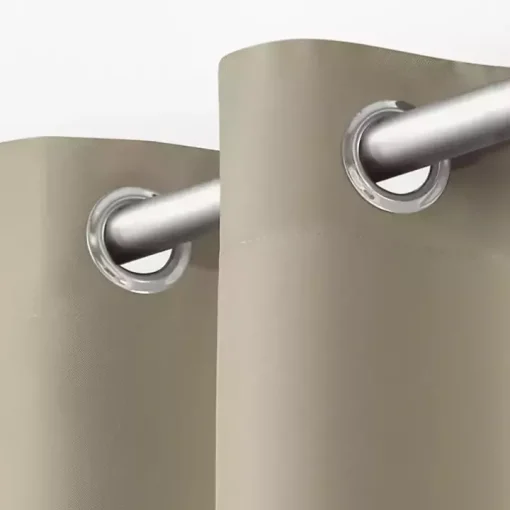 Taupe Cabana Outdoor Curtain Panel Set, 108 in.