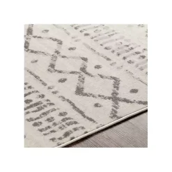Toasted Brown Abstract Diamond Area Rug, 5x7
