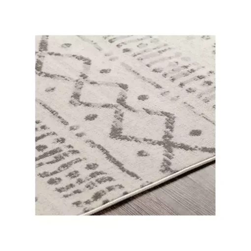 Toasted Brown Abstract Diamond Area Rug, 5x7