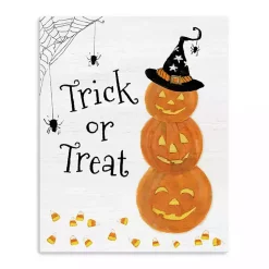 Trick or Treat Jack O' Lanterns Canvas Art Print