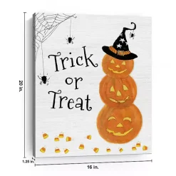 Trick or Treat Jack O' Lanterns Canvas Art Print