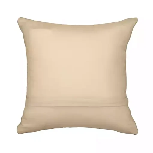 Turquoise Coral Woven Outdoor Throw Pillow