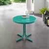 Turquoise Metal Outdoor Side Table