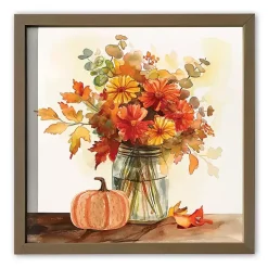 Watercolor Autumn Bouquet Framed Art Print
