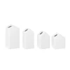 White Ceramic House Shaped Vases, Set of 4