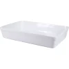 White Ceramic Rectangular Baker