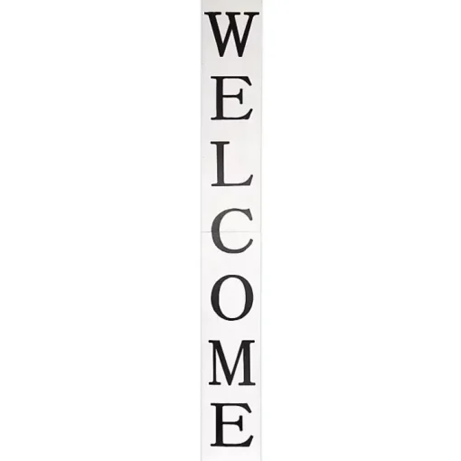 White Foldable Welcome Porch Board