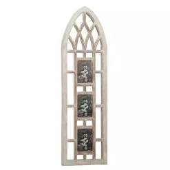 Whitewash Window Arch 3-Opening Collage Frame