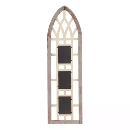 Whitewash Window Arch 3-Opening Collage Frame
